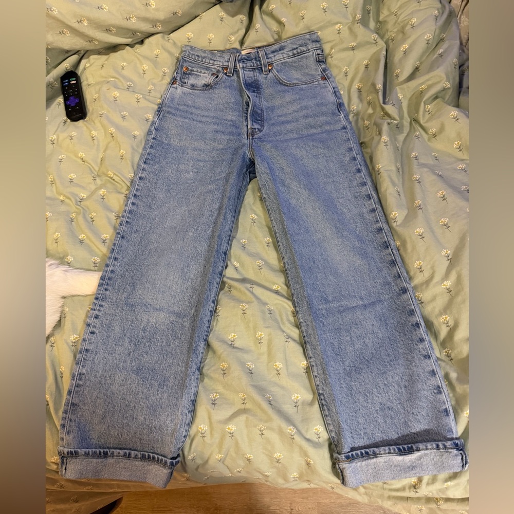 Levi’s high-rise ribcage straight jeans W27 L27
